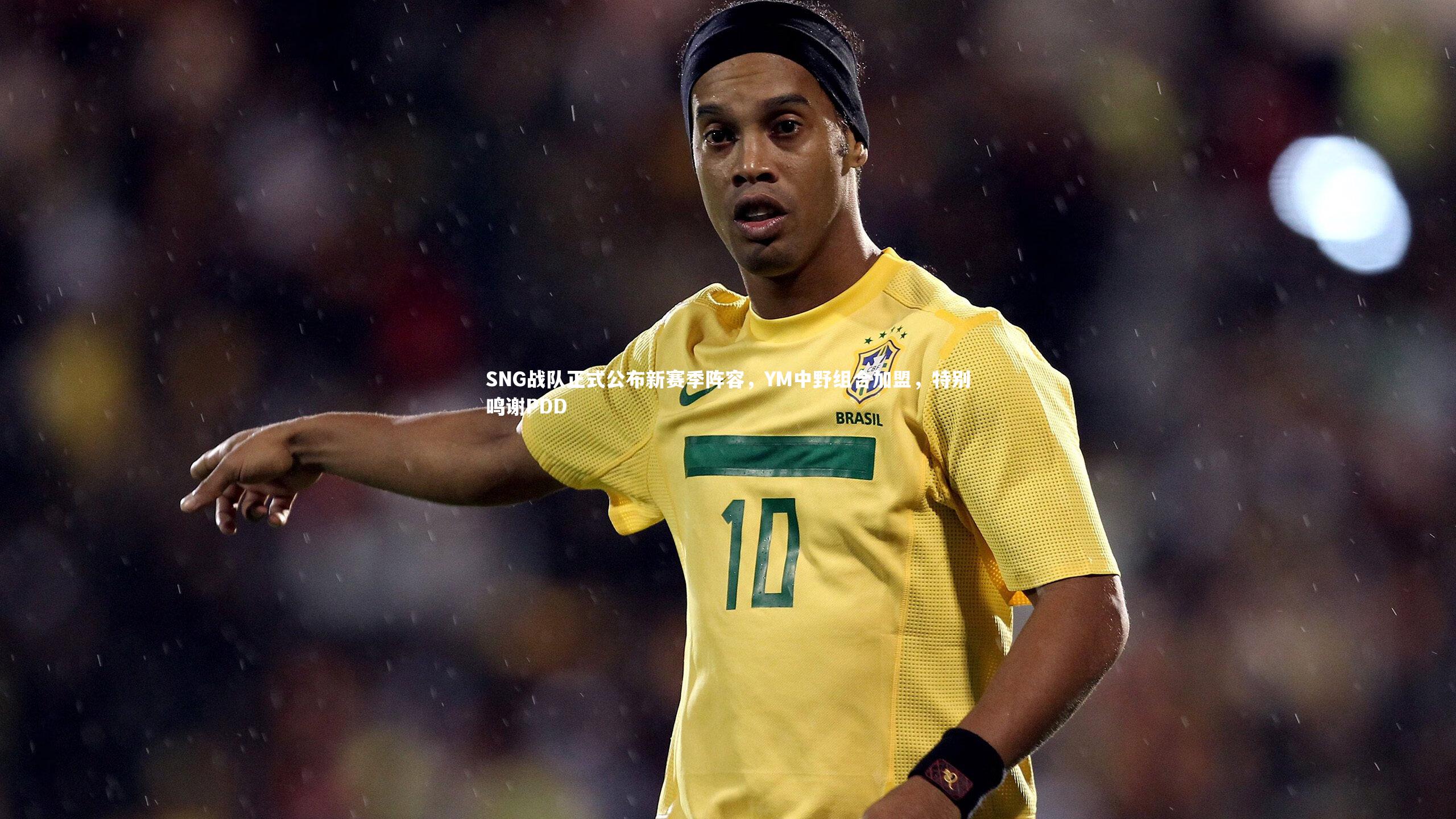 SNG战队正式公布新赛季阵容,YM中野组合加盟,特别鸣谢PDD