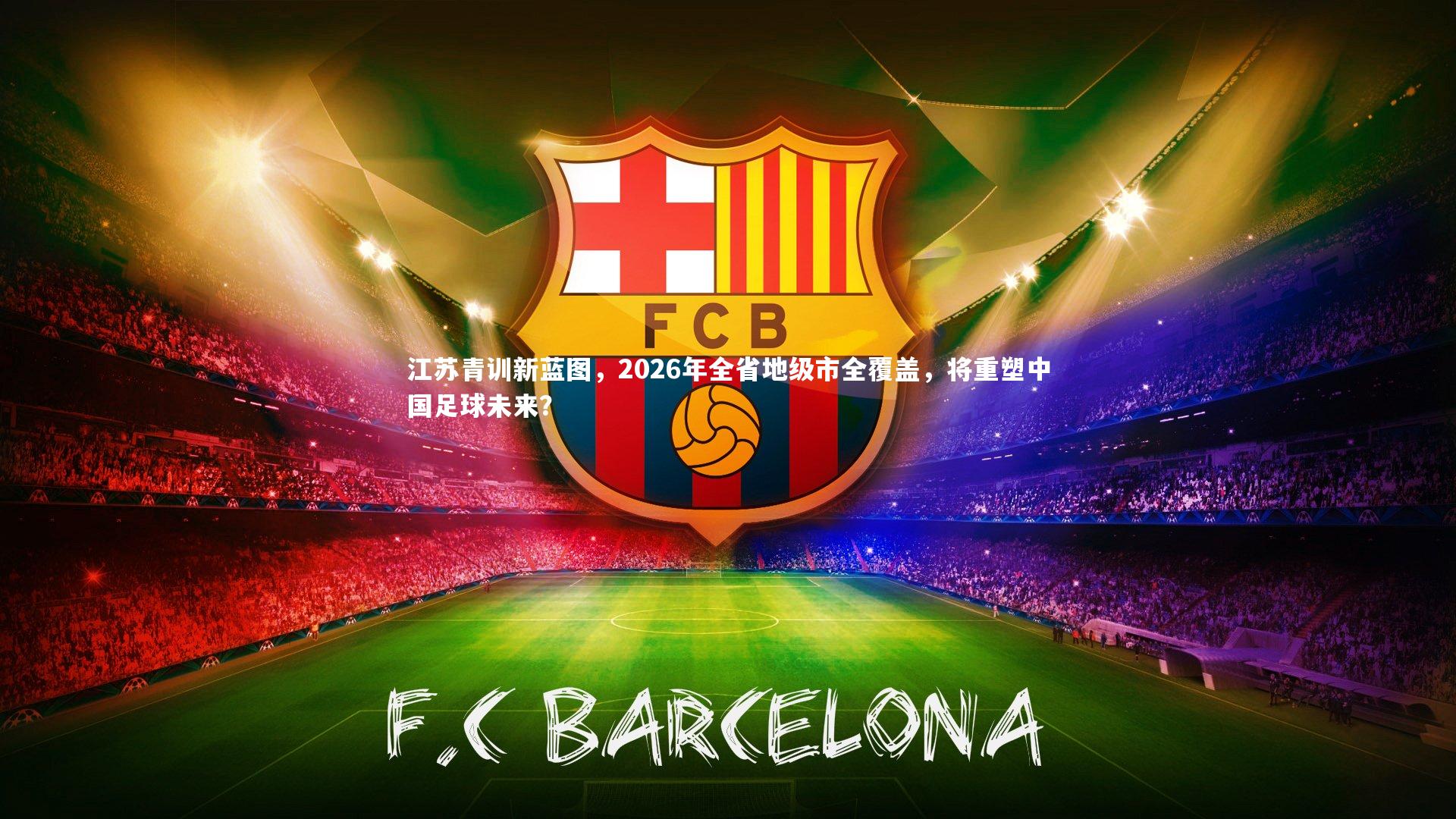 江苏青训新蓝图,2026年全省地级市全覆盖,将重塑中国足球未来?